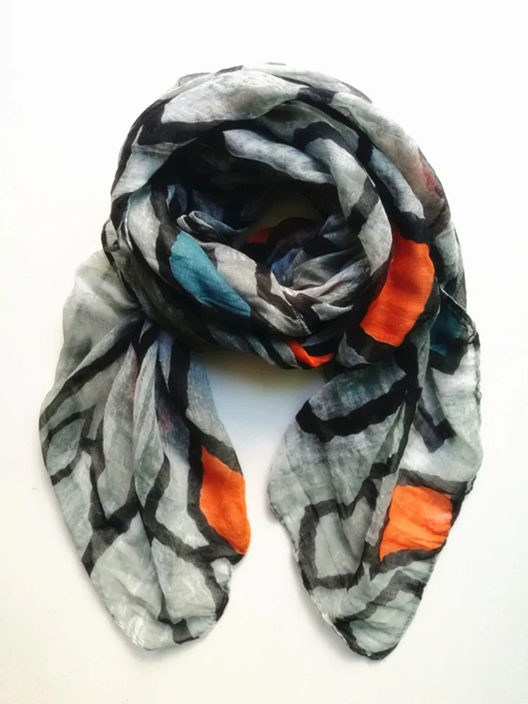 New fashion wrap Geometric print Viscose Shawl women long Scarf Lady Print Soft Muffler Hijab Sjaal Foulards Snood scarves