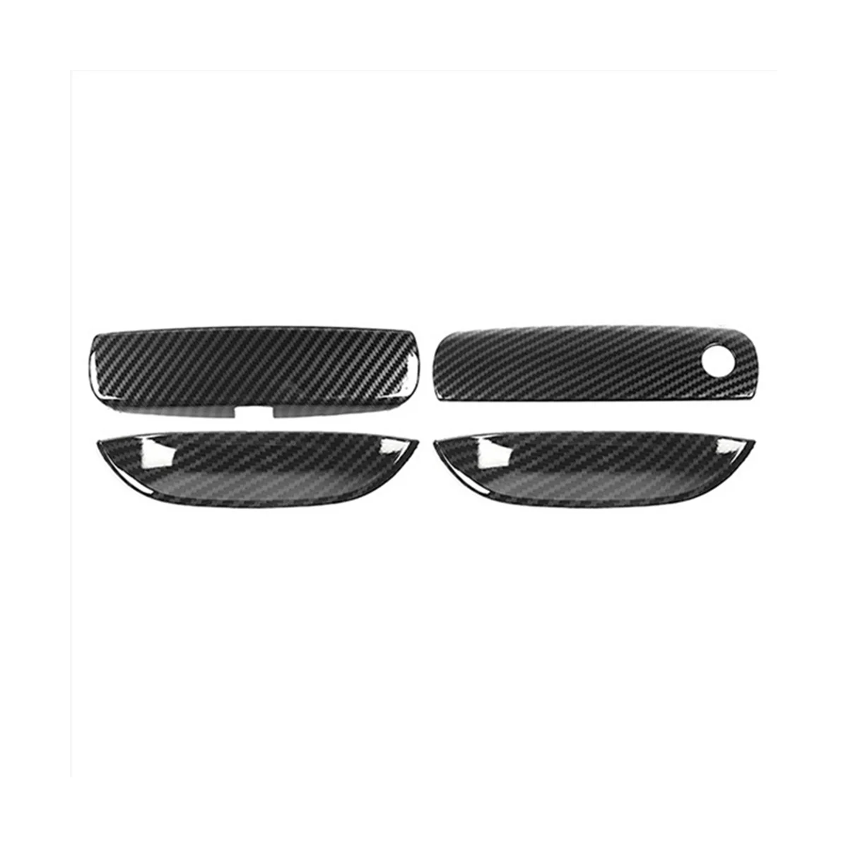 

For 2015-2020 Carbon Fiber Car Side Door Handle Bowl Protector Cover Trim Molding