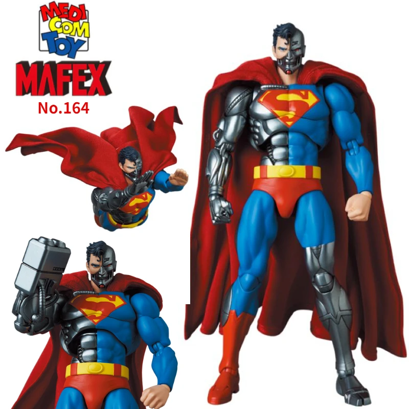 In Magazzino Medicom Mafex No.164 Cyborg Superman Hank Henshaw Dc Comic Edition 6 Pollici 15Cm Action Figures Toy Gift Collection Hobby