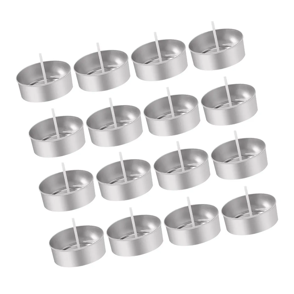 1세트 알루미늄 컵과 오래 지속되는 심지, 튼튼한 티라이트 홀더, DIY 양초,..