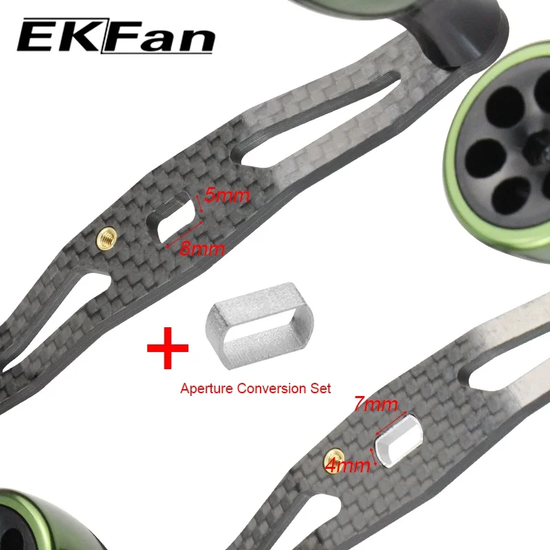 Ekfan 130mm 105mm geeignet für dai & shi neuer Kohlefaser-Angel griff für Köder guss Wasser tropfen und Trommel rad Jig Rolle – Detail 2