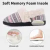 Shevalues Fuzzy Memory Foam Slippers For Women Winter Fluffy Furry House Slippers Indoor Non-slip Unisex Cotton Shoes Plus Size 3