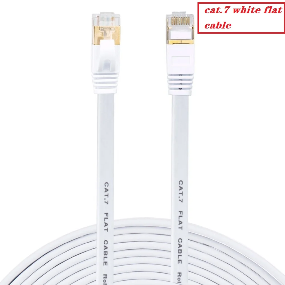 CAT7 RJ45 Patch Ethernet LAN Network Cable For Router Switch gold plated cat7 network cable RJ45 8P8C GOLD PLATED PLUG