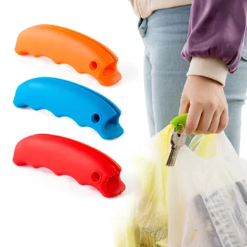 Borsa per la spesa strumenti per la maniglia per il trasporto manopola in Silicone per il trasporto rilassato maniglia per la spesa clip per borsa Handler utensili da cucina