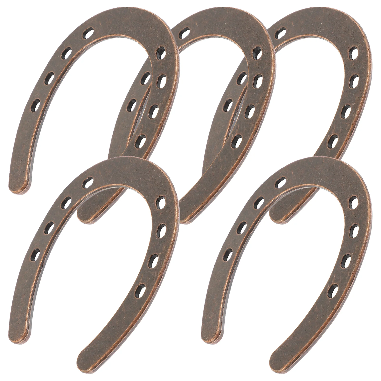 5 Pcs Horseshoe Hanging Decoration Celecbration Wedding Golden Sculptures Zinc Alloy Model 2