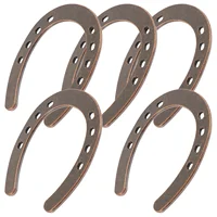 5 Pcs Horseshoe Hanging Decoration Celecbration Wedding Golden Sculptures Zinc Alloy Model 2