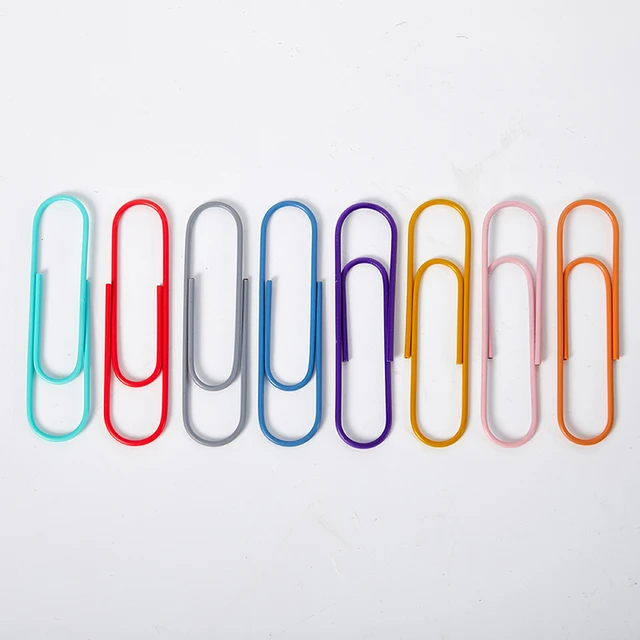 Super Large Vinyl Coated Paper Clips, 30 Pack 4 Inch Assorted Color Jumbo  Paper Clip Holders, Colorful Giant Large Sheet Holders For Files, Papers,  Of