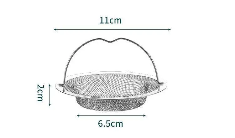 Description Picture 6 of itemStainless Steel Bathtub Hair Catcher Stopper Shower Drain Hole Filter With Handle Metal Sink Strainer Floor Drain For Kitchen