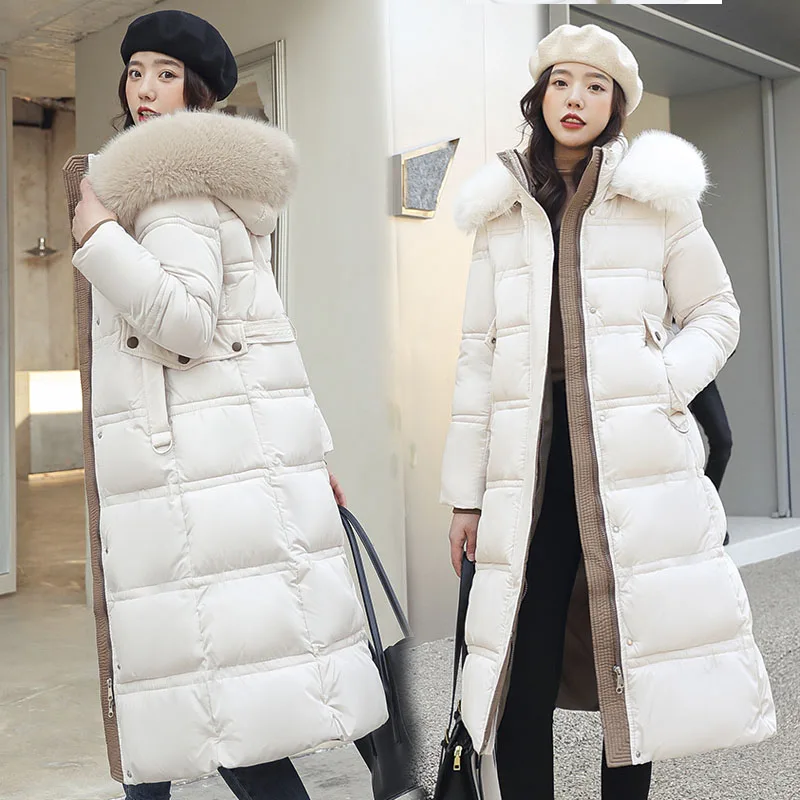 Long Parker Coat Jacket 2023 Women Autumn Winter Thick Warm