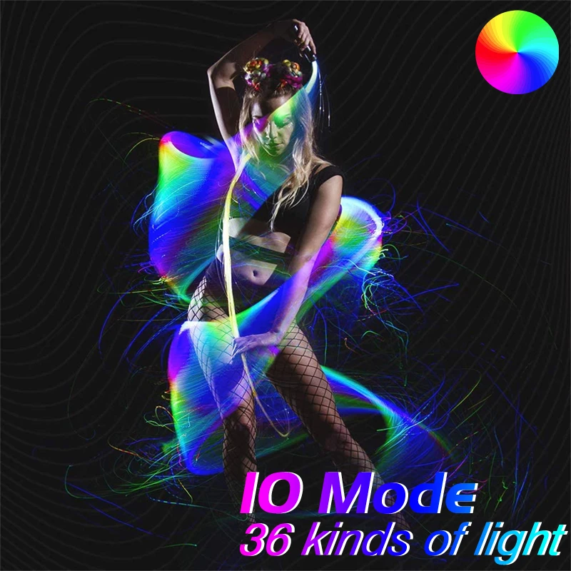 

36 Kinds/Solo Light LED Effects Fiber Optic Dance Whip Light Up Multicolor Flash Lighting Glowing Waving Party Holiday