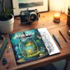 Bottle World Coloring Book 24 page Gift For Birthday Party Relieve Stress Kill Time Graffiti Painting Drawing Book Original 4