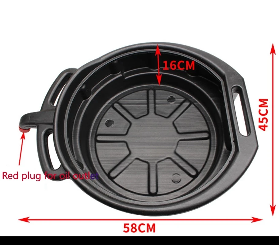 VEVOR Ölablassgerät 17 L, Ölablasswanne mit 244 cm langem Schlauch