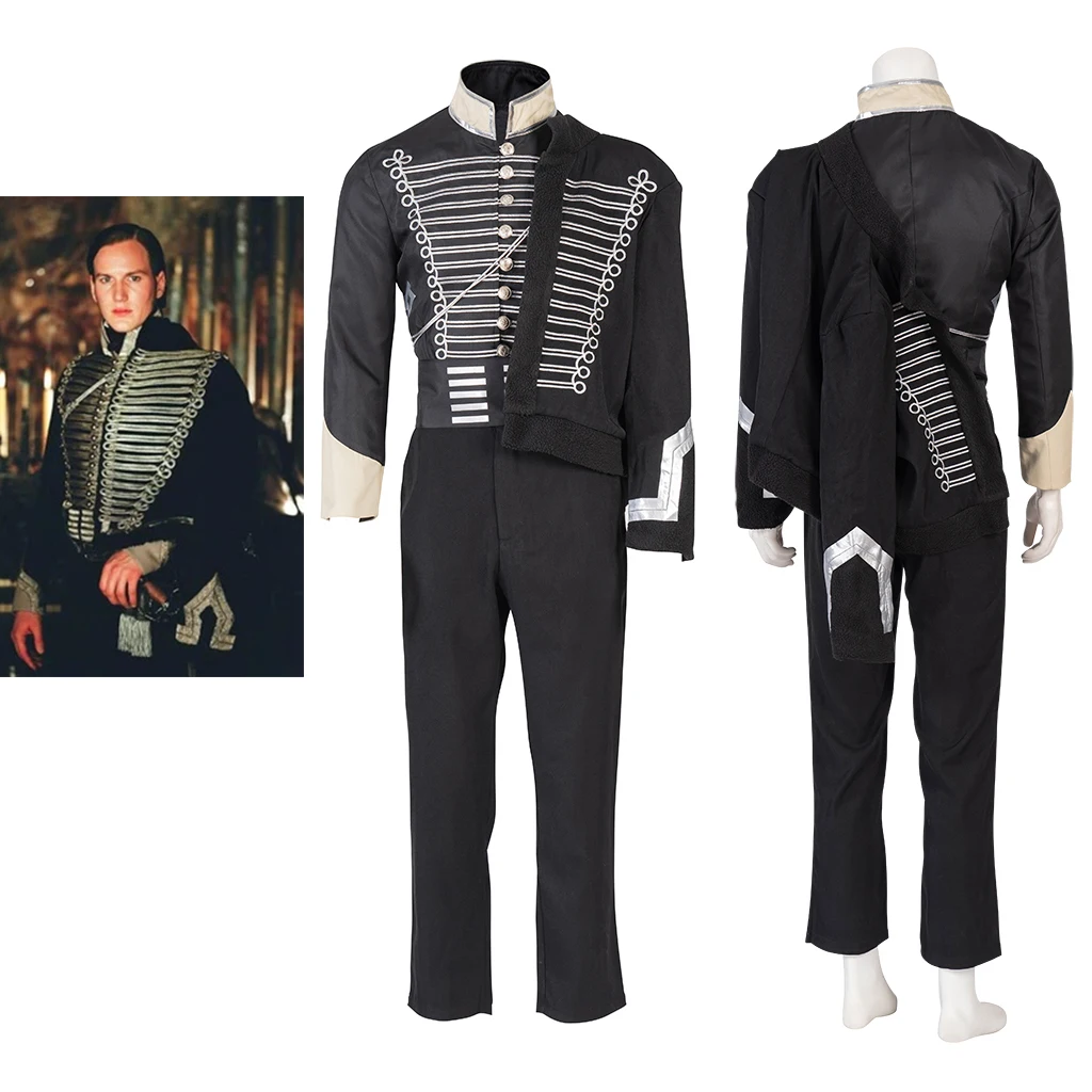 Cosplay The Phantom of the Opera Viscount Raoul de Chagny Costume Men's Gothic Military Hussar Uniform Suit Theatre Halloween
