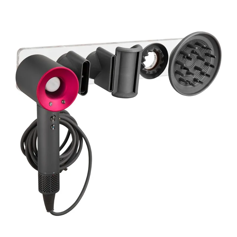 Supporto Per Asciugacapelli Da Appendere A Parete 6 In 1 Staffa Per Asciugacapelli Per Dyson Asciugacapelli Bagno Multifunzionale Organizer Rack