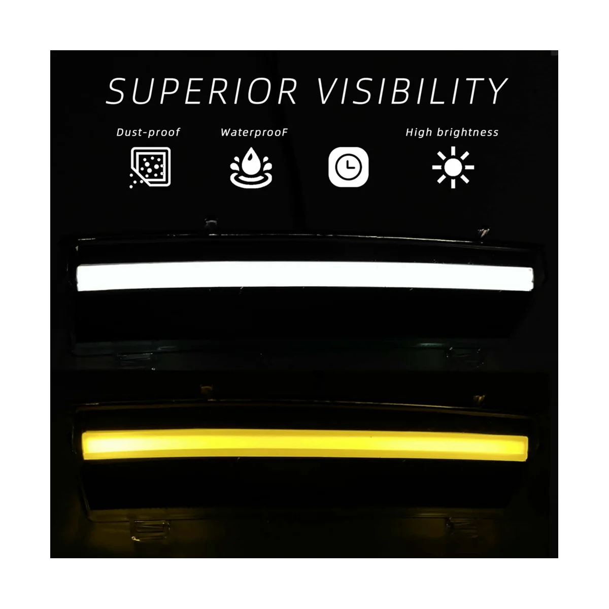 

For 2006-2009 350Z LED Turn Signal Lights Side Marker with DRL
