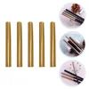 5 Pcs Nail Pen Cap Brushes Sealed Manicure Caps Cover Alloy Protection Zinc Decor Lightproof Topper -proof 1
