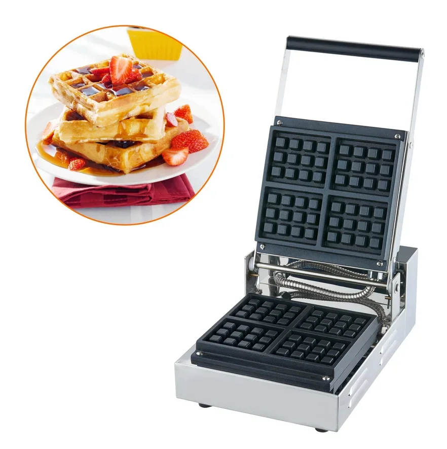 OEM/ODM Commercial Square Automatic Electric Sandwich Waffle And Sandwich Makers with Stainless Steel Housing