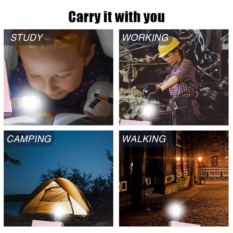 LED Light Night Light Mini Night Light Mini LED Light Portable USB Card Light Mini LED Lights 6 LED Keychain Night Light 1W 5V Dimming Pocket Card USB Lights