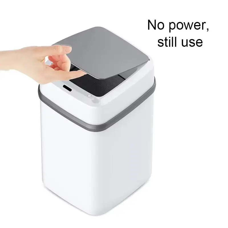 Kitchen Trash Can 13L Bathroom Touch Trash Can In The Toilet Smart Garbage Bucket Waste Bins Dustbin Smart Can Kitchen