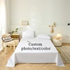 Custom Photo Text Cartoon Flat Sheets Soft Bedding Sheet Anime Bed Sheet for Queen King Twin Size Kids Gift Custom Bed Cover 1