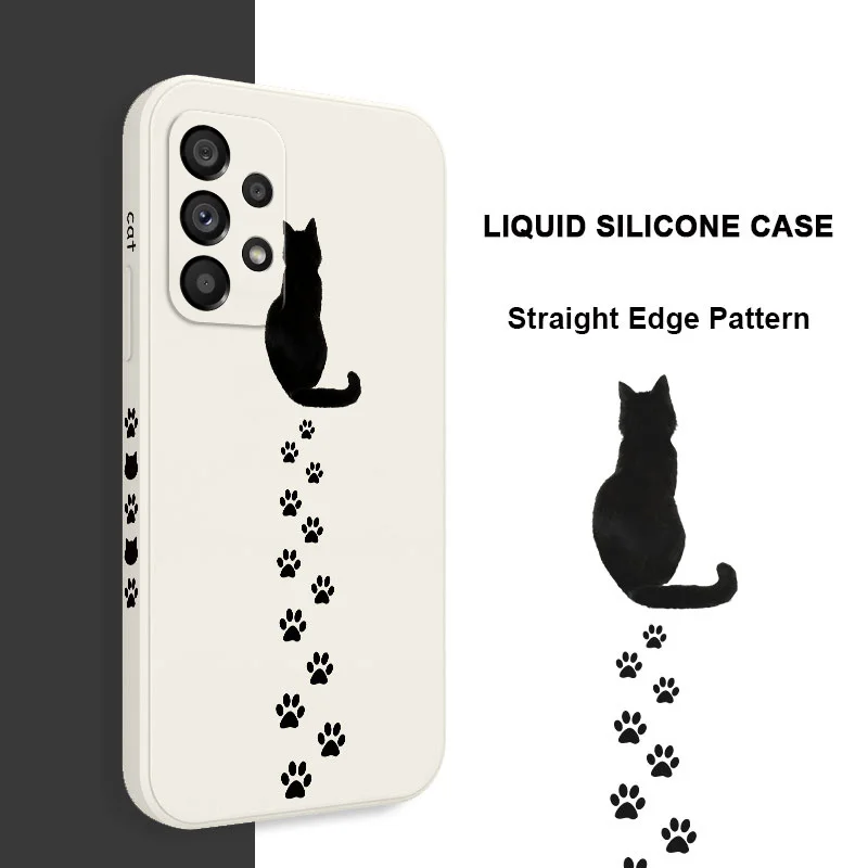 Cat Footprints Phone Case with Cute and Durable Design