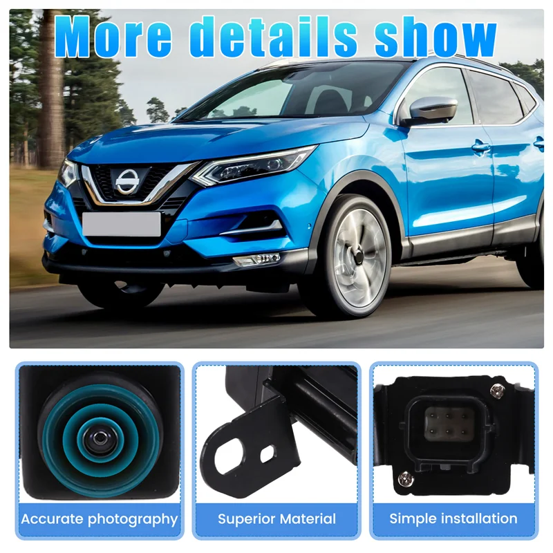닛산 Qashqai 2019-2023 28442JN00A 전면보기 카메라 주차 지원 카메라 용 자동 앞 범퍼 카메라 28442-JN00A