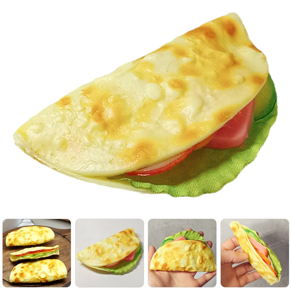 

Имитация захвата рук Модель торта для завтрака Burrito Burritos искусственная еда
