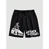 The Attacking Giant Clothes, Cartoon Shorts, Men's Anime Freedom Wing Soldiers, Long Summer Cotton 1