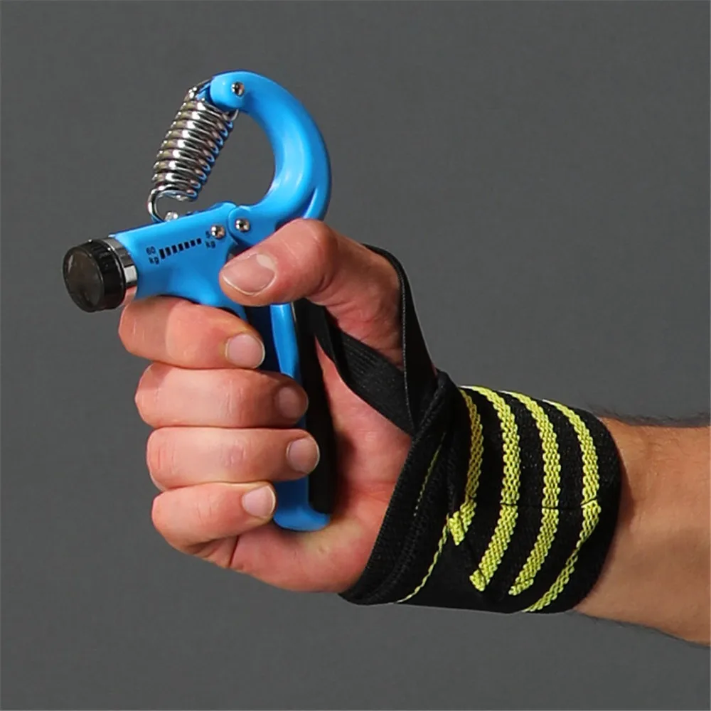 

Adjustable 5-60Kg Heavy Duty Gripper Gym Hand Exerciser Grip Wrist Increase Strength Spring Finger Pinch Wrist Expander