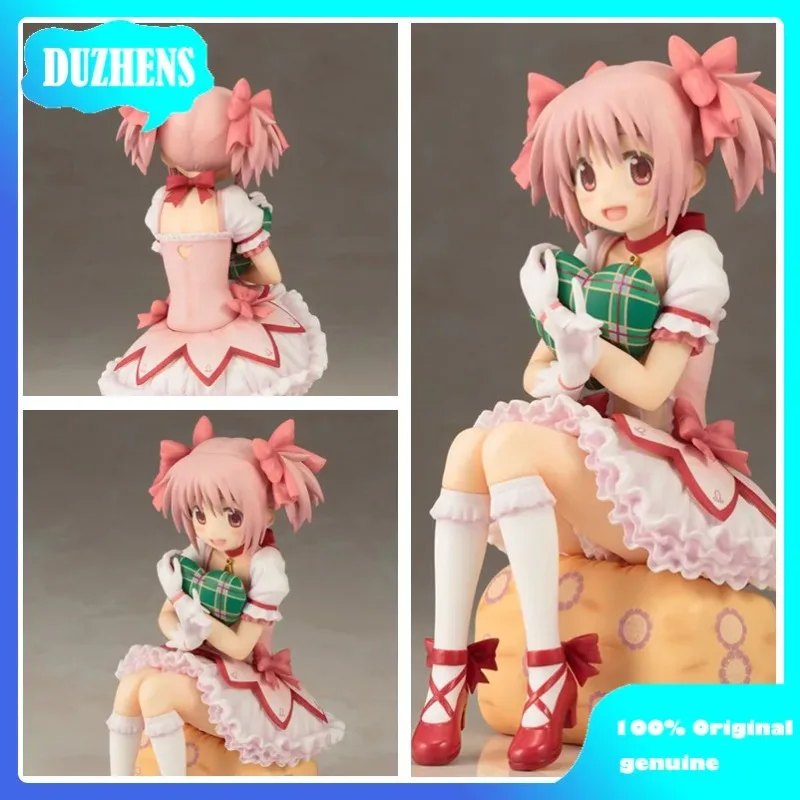 

100% оригинал: Puella Magi Madoka Magica Kaname Madoka 1/8 Сидящая позиция экшн модели игрушек Фигурка кукла подарок