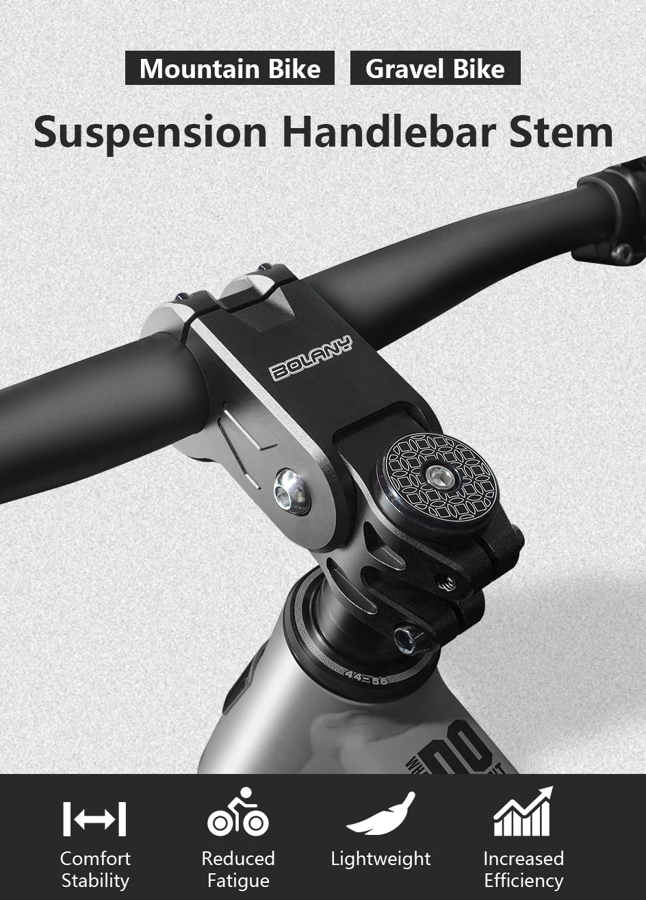 Shock Absorbing Suspension Stem 20mm Travel Road Gravel Bike Handlebar Stem