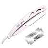 14*2cm 1 Pcs Body Razors Professional Barber Edge Steel Folding Shaving Knife Hair Removal Tools Shaving Razor + Blade 6102# 6