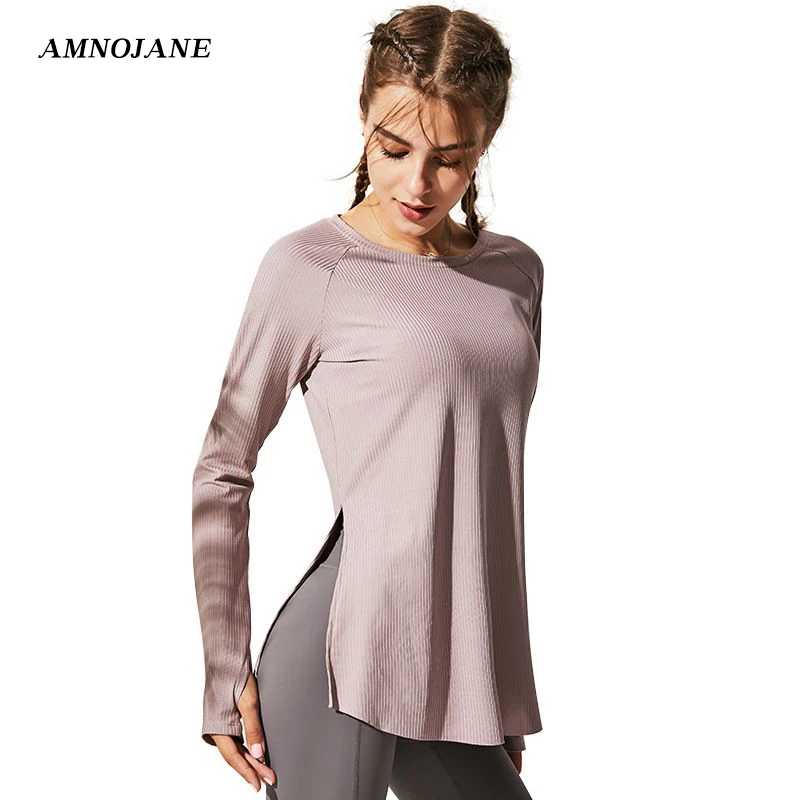 Long Sleeve Workout Shirts Crop Top Long Sleeve Cropped Workout Top