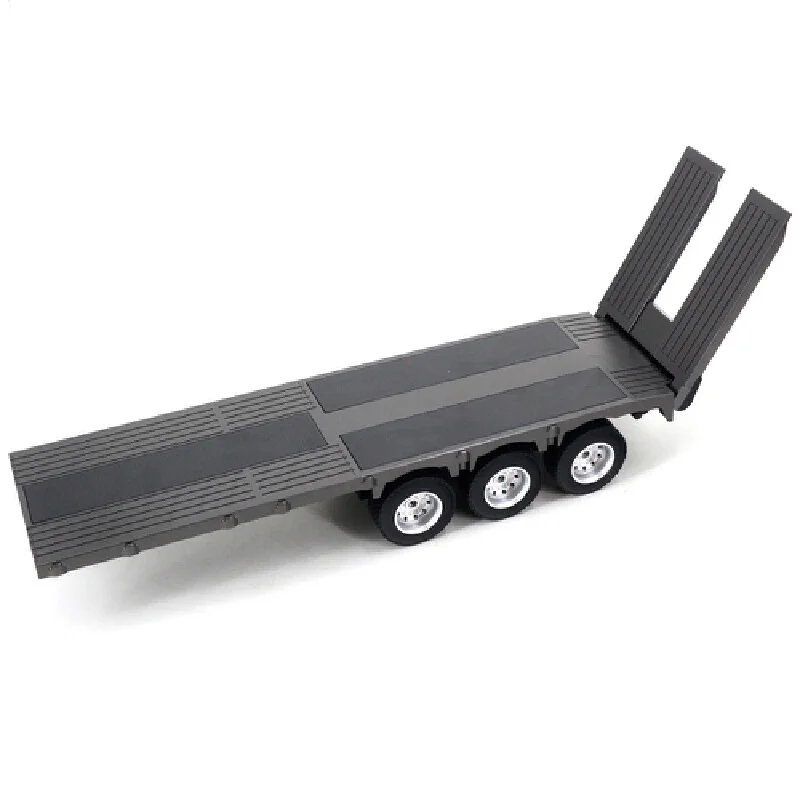 Huina RC Trailer Engineering Vehicle 1318 Simulation Nine Channel Remote Control Flat Trailer 1:24 Lighting and Sound Toys 4