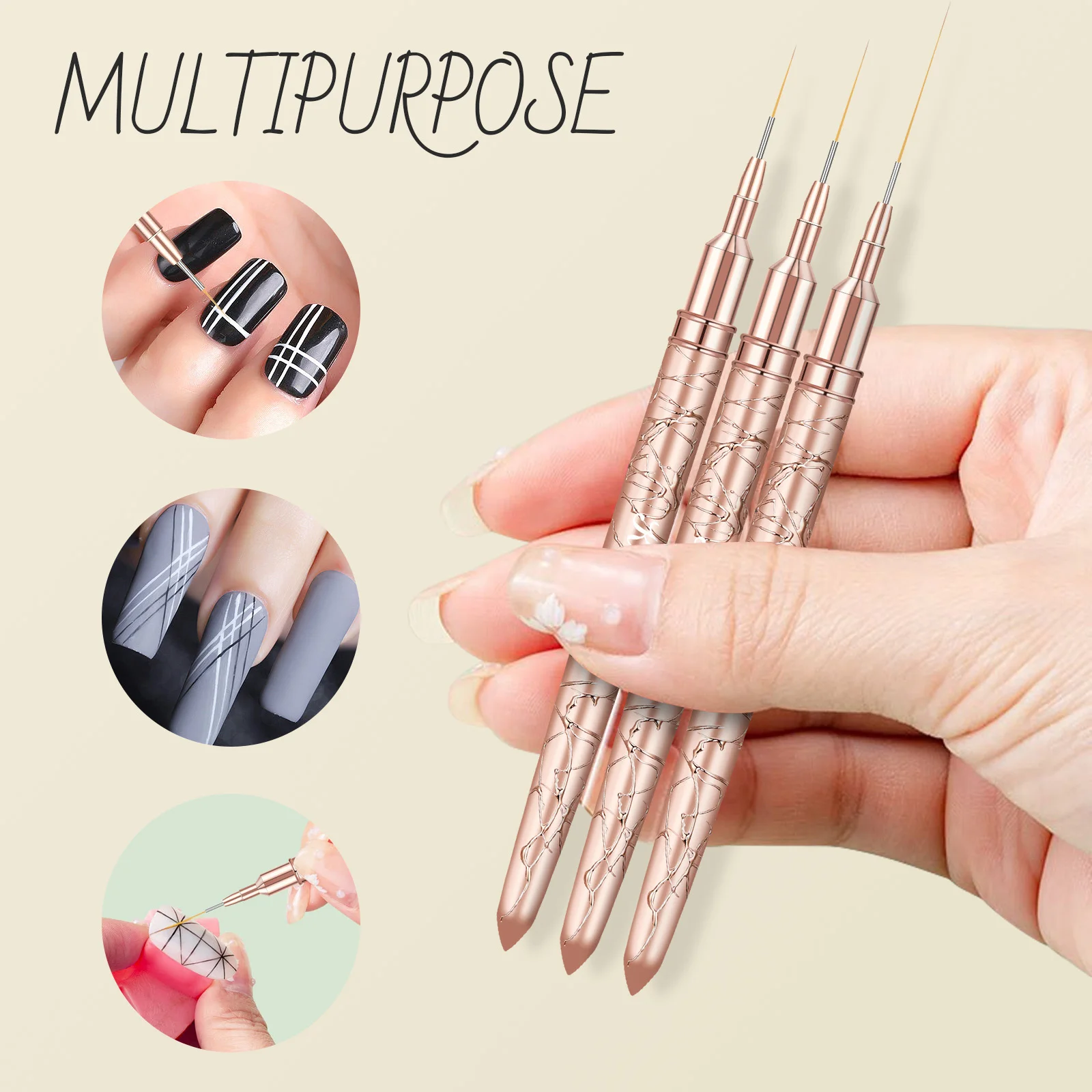 nail supplier Handmade 100% Pure Kolinsky Brush Custom Handle Acrylic Nail Brush for Acrylic Nails Art 2