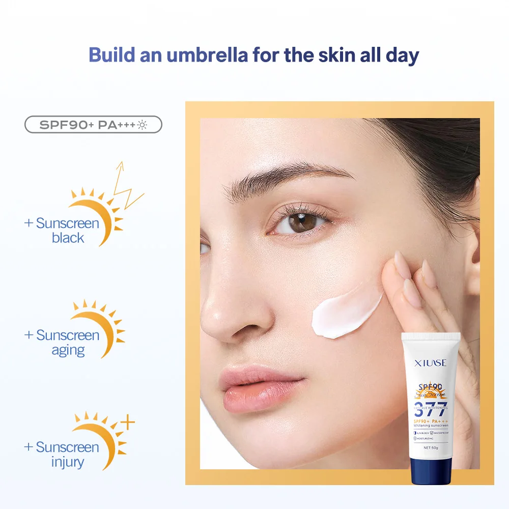 Whitening Sunscreen SPF90 + PA ++ Moisturizing Refreshing Non-sticky Facial Skin Care Sun Cream Spf 50