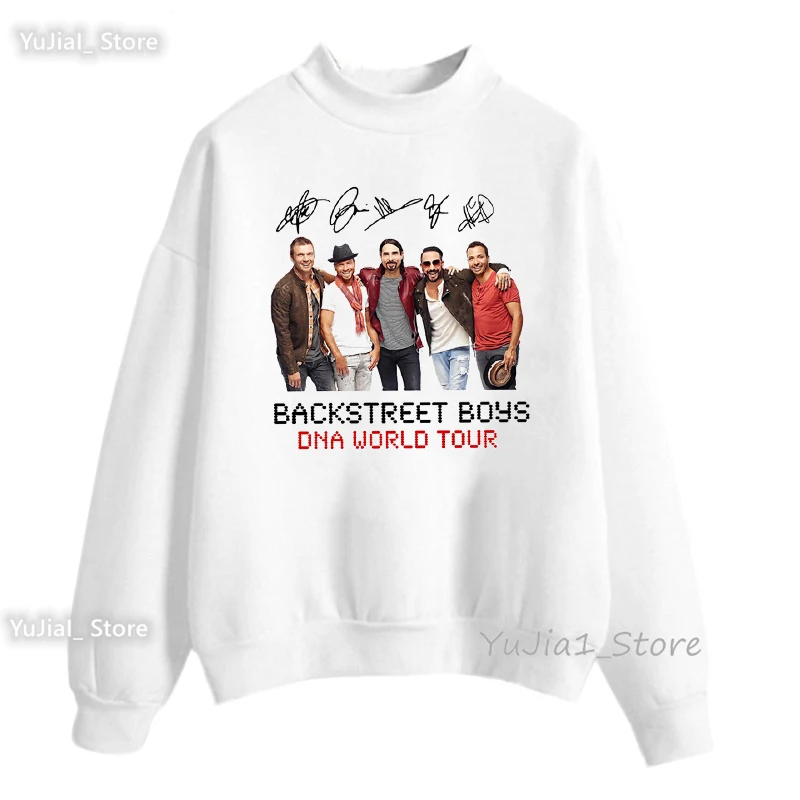 2023 Backstreet Boys Band Graphic Print Sweatshirt Fashion Music Lover Jumper Winter Long-Sleeved Hoodies Girls Dropshipping