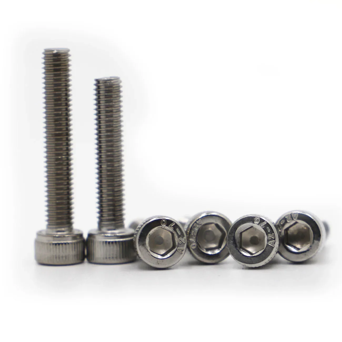 DIN912 M1.4 M1.6 M2 M2.5 M3 M4 M5 M6 M8 M10 304 Stainless Steel Metric Thread Hex Socket Cap Head Screw Bolts
