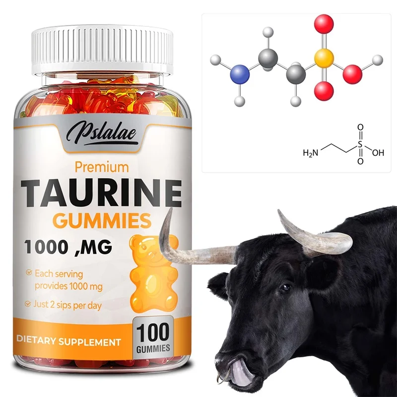 Taurine Gummies Antioxidant Supports Brain and Heart Health Relaxes Mood