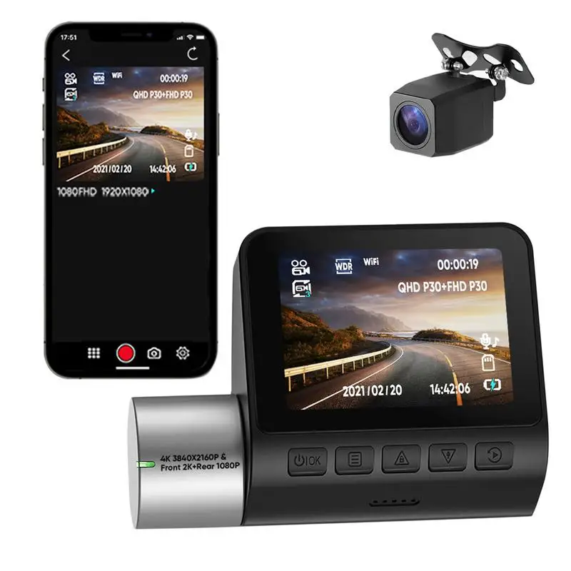 

Full HD Dashcam Video Recorder Driving For Front And Rear Car Recording Night Wide Angle Dashcam Video Registrar Car DVR