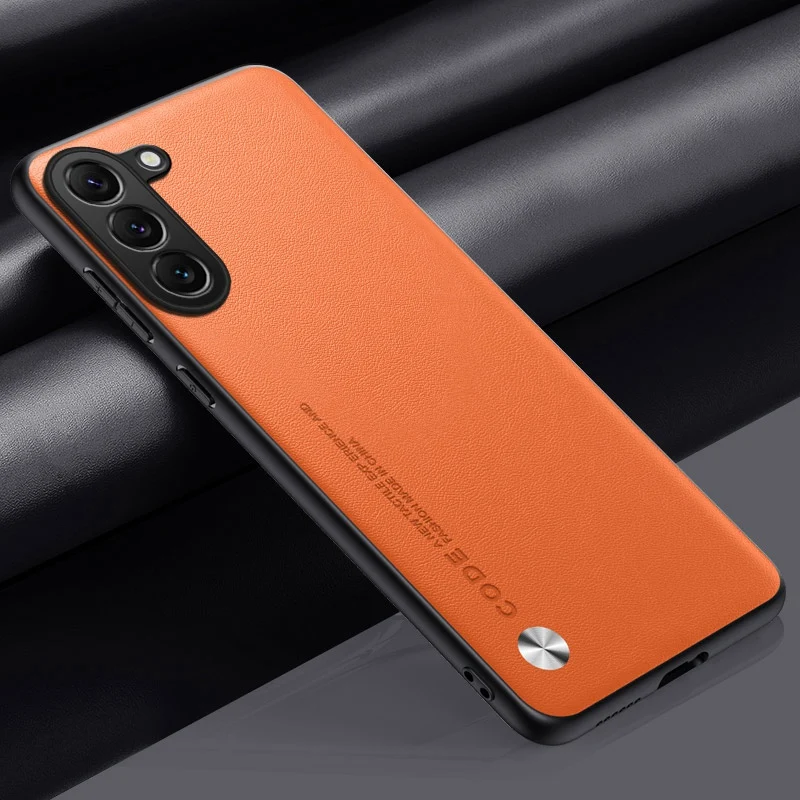 Premium Matte Silicone PU Leather Phone Case - Luxury Protective Back Cover