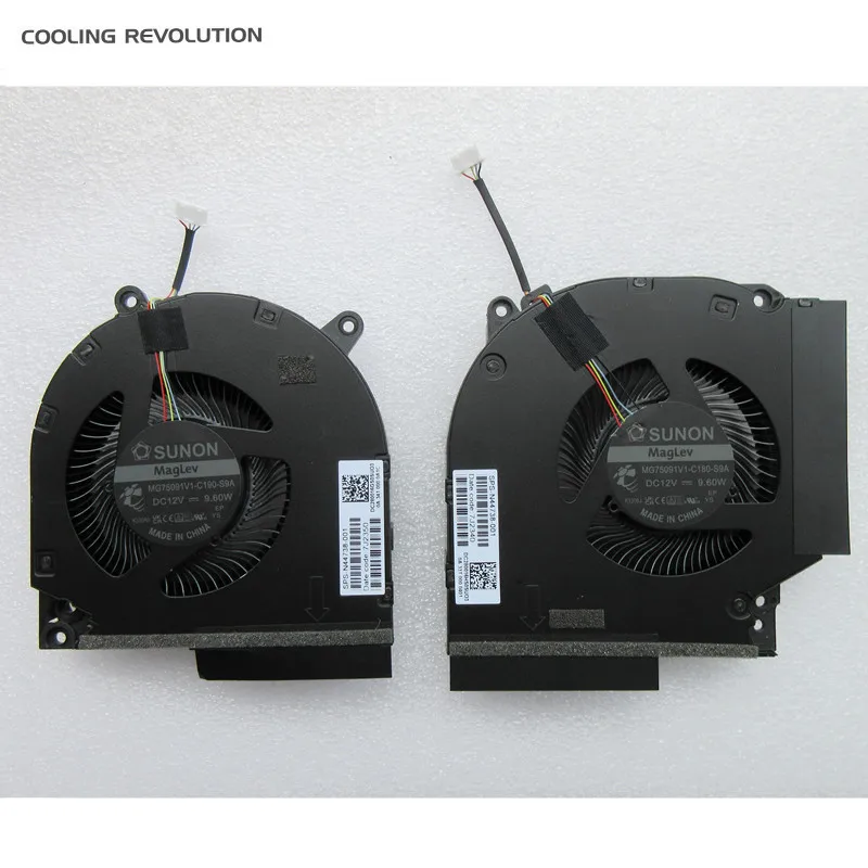 Ventilador de Refrigeração Cpu Portátil Original para hp Gaming Victus 16-r Tpn-c169 Rtx40 Gpu Mg75091v1-c180 C190-s9a 12v 9.60w N44738001 Novo - Imagem 4