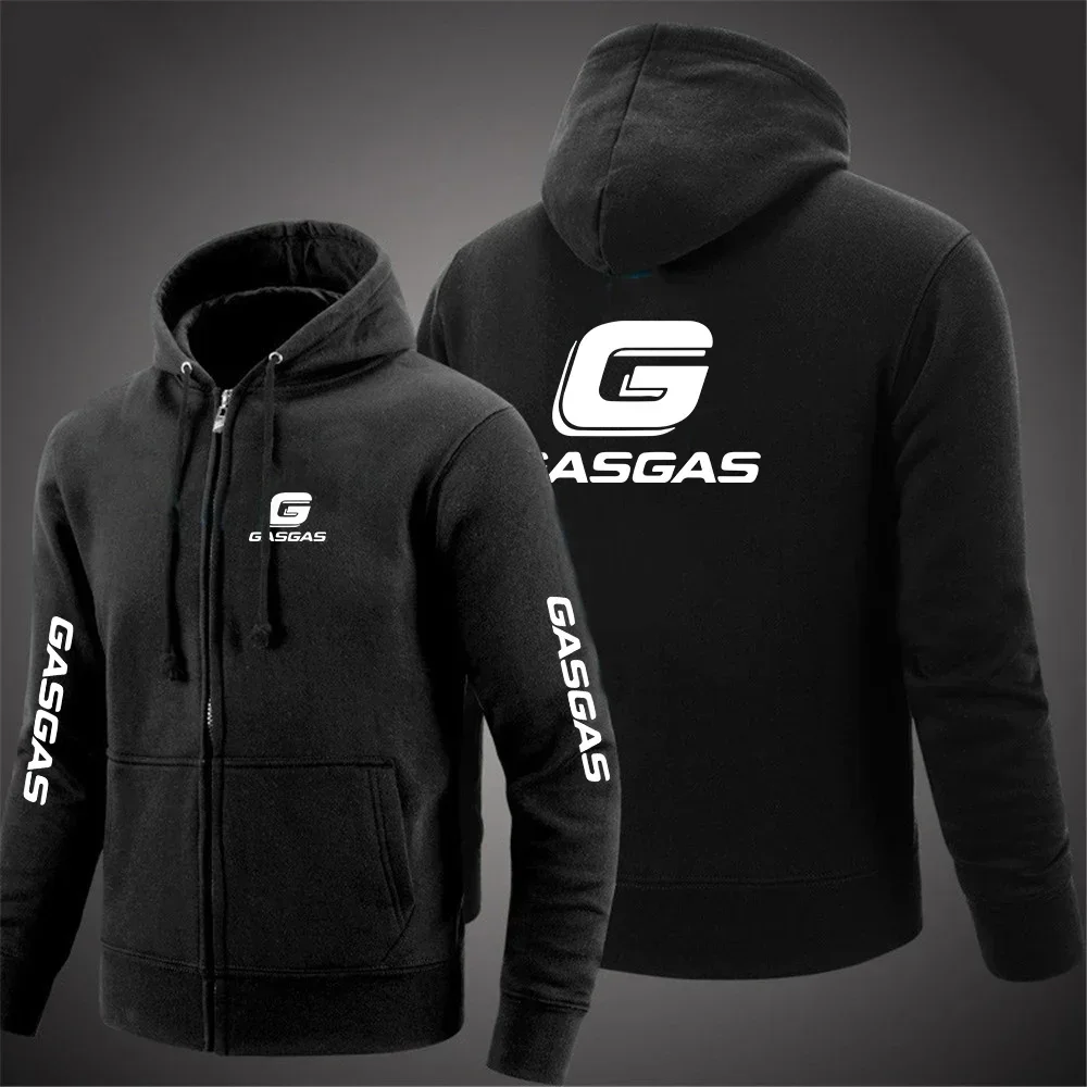 thumbnail image 1 of Sudaderas con capucha de GasGas para hombre, sudadera cálida de lana para hombre, ropa de calle de moda, jerséis holgados y transpirables informales para hombre, capucha de marca, 1 of 4