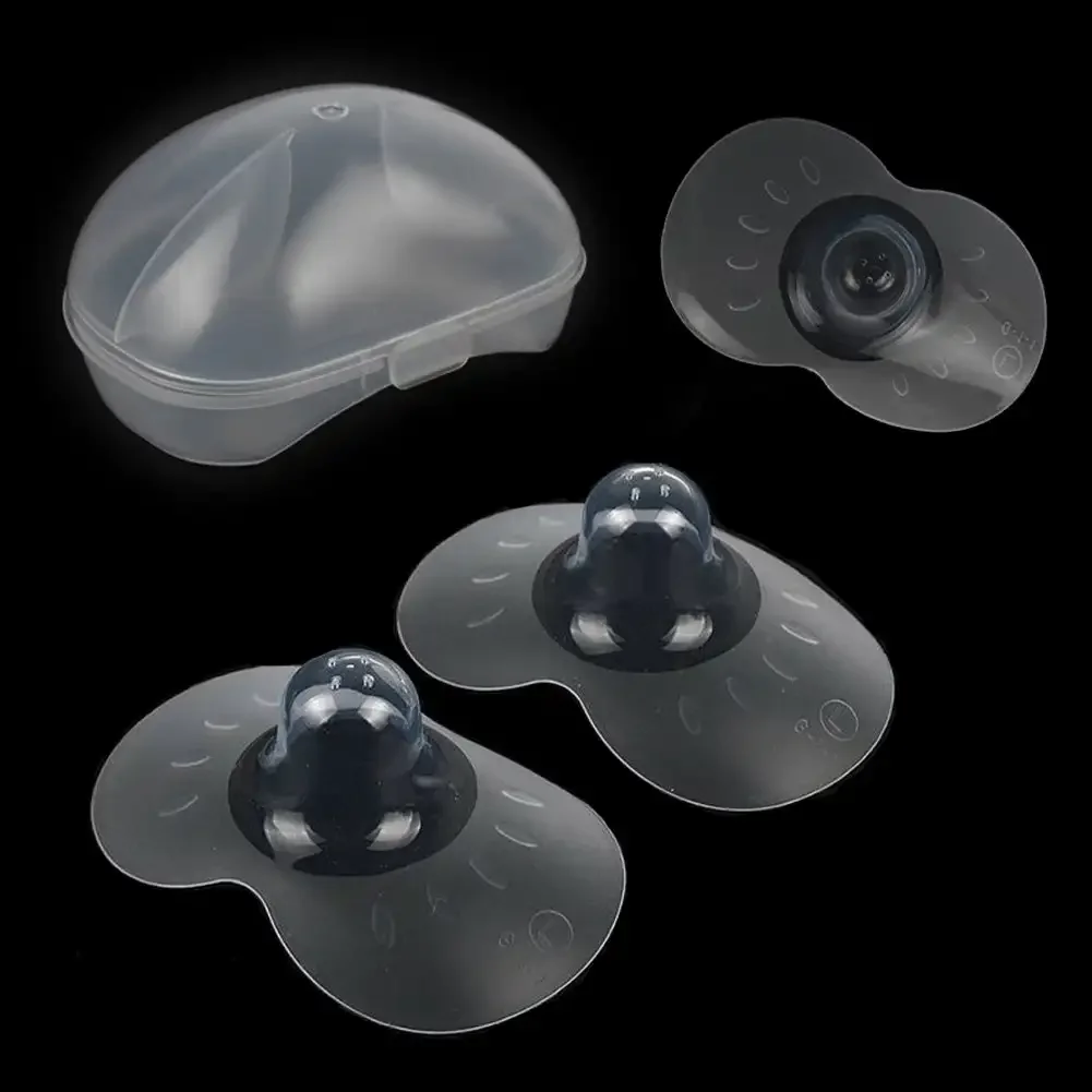 2Pcs silicone breastfeeding nipple shields feminine care products feeding mother nipple shields protection cover soft milk feeding nursing shield, feminine care products