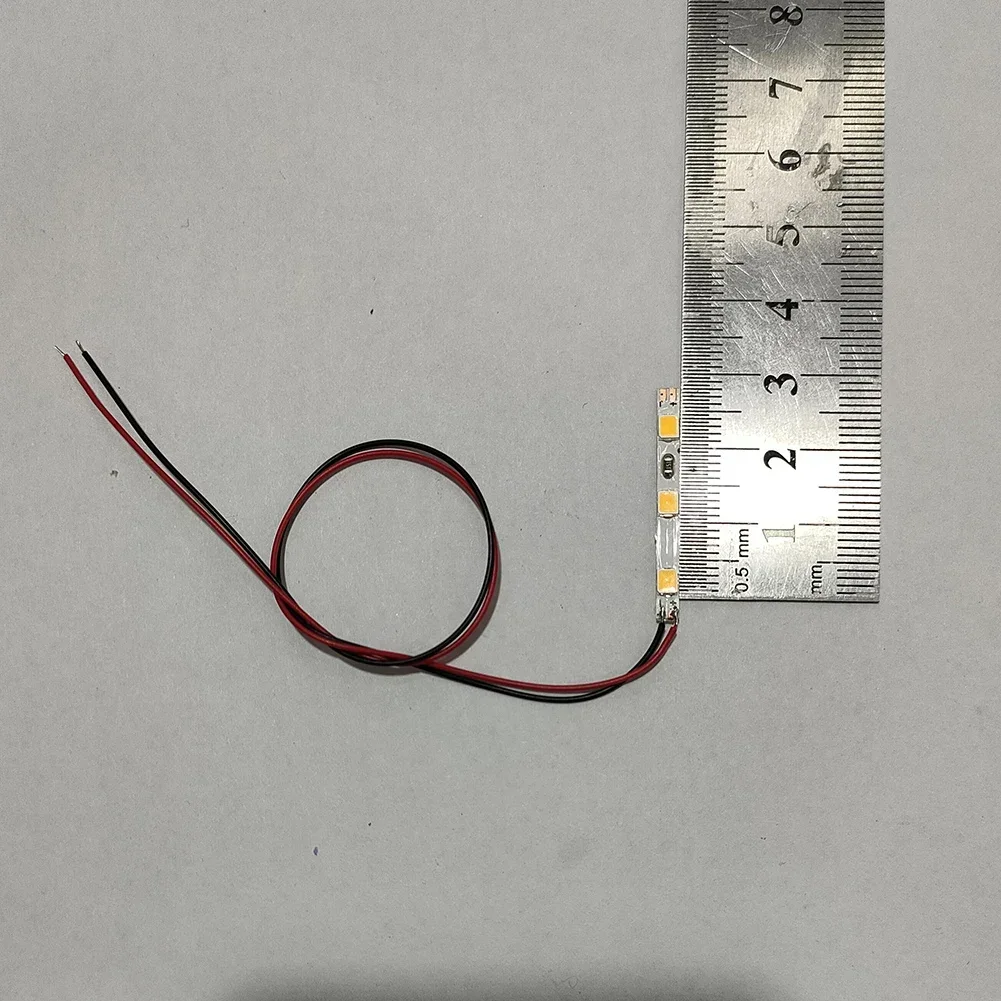 15pcs 사전 유선 흰색 스트립 Led LED 빛 자체 접착 유연한 주택 건물 장식 철도 건물 레이아웃