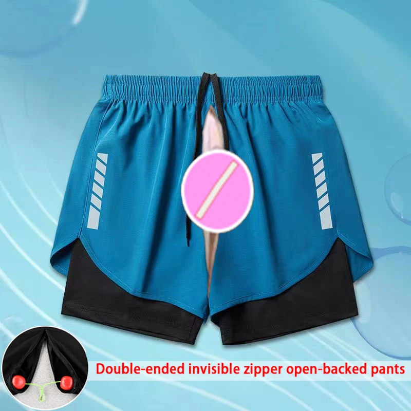 Men Shorts Crotch Open Crotch Men Running Open Crotch Men Shorts Short Breathable Casual