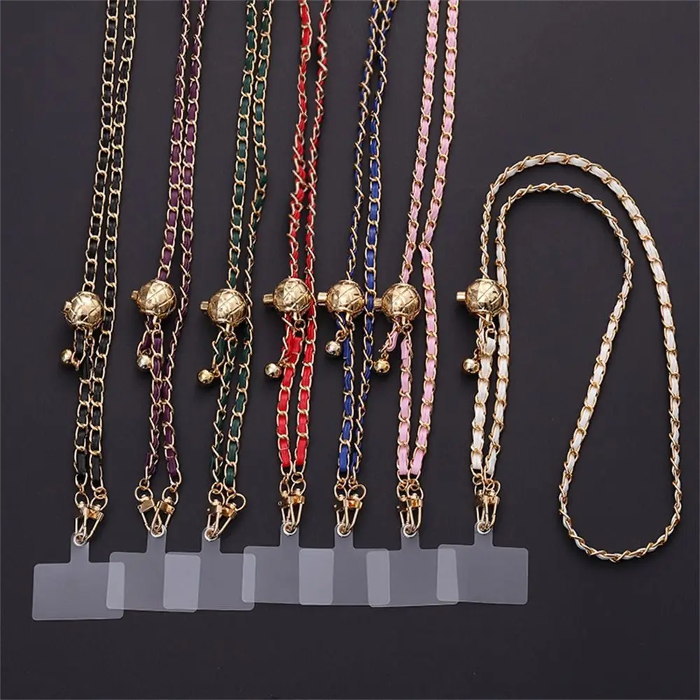 Adjustable Crossbody Phone Case with PU Leather Chain and Long Neck Strap