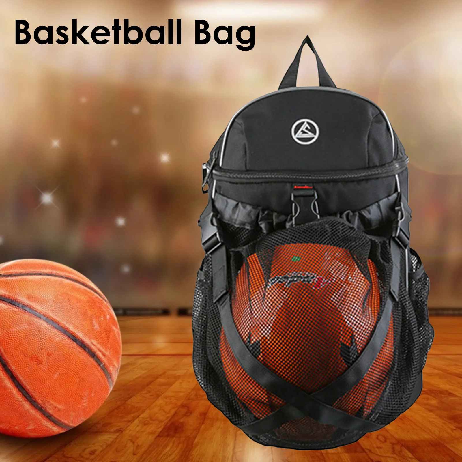 

Многофункциональный рюкзак для мальчиков-подростков, вместительная Сетчатая Сумка для хранения и обучения футболу, волейболу