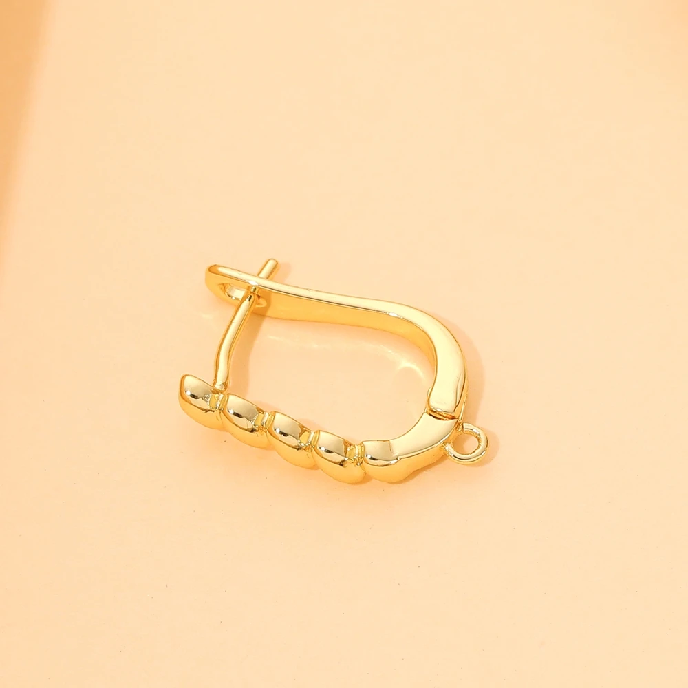 Juya DIY Gold versilbert Anti-Allergie Verschluss Ohrhaken Stiche Schwenzy Haken Zubehör für Braut Damen Ohrringe Herstellung – Detail 8