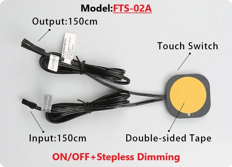 Interruttore Touch LED 12V Nascosto - Dimmer Per Luci A Batteria - Foto 3